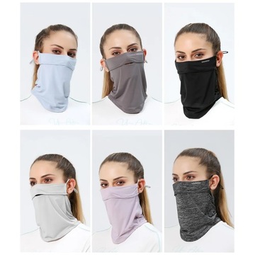 Outdoor Sport Women Ice Silk Sunscreen Mask Anti-UV Quick-drying Face