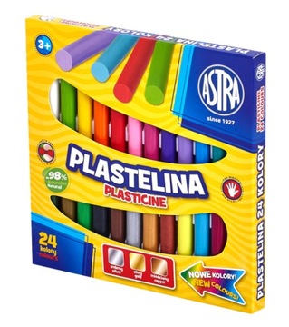 Пластилин АСТРА 24 цвета.