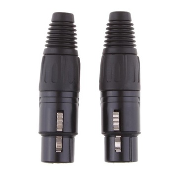 4 шт. 5-контактный кабельный разъем XLR «папа + гнездо» Pro