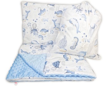 ZESTAW PRZEDSZKOLAKA KOŁDRA 100X135 + PODUSZKA 3W1
