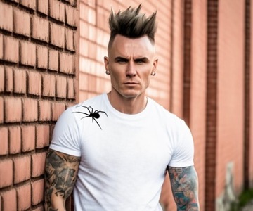 naprasowanka na koszulkę t-shirt PAJĄK SPIDER 12 x 8 cm