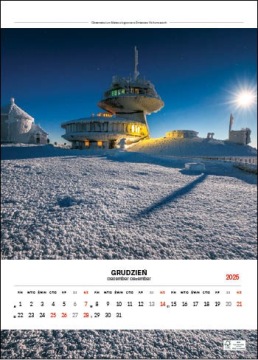 Многопанельный настенный календарь Горы Польские 2025 WP118