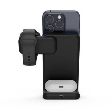Индуктивное зарядное устройство 3-в-1 MagSafe для iPhone, Apple Watch и Apple AirPods Black