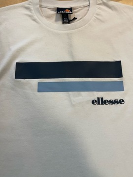 T-shirt z nadrukiem męski ELLESSE biały L