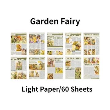 Vintage Fairy Tale Series Scrapbooking Paper for DIY Sticky Notes Diary Car