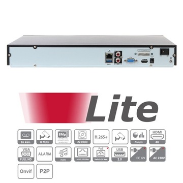 NVR4216-4KS2 IP-регистратор Dahua на 16 камер по 8 Мп