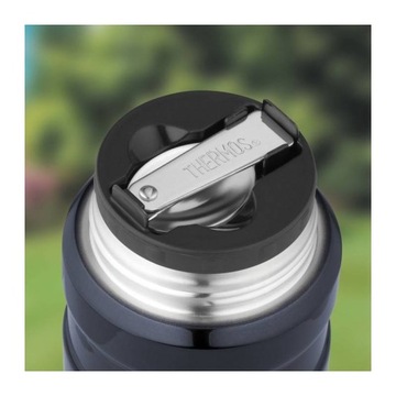 Обеденный термос для еды с ложкой и чашкой, нержавеющая сталь THERMOS 470мл