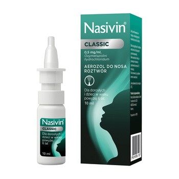 Nasivin Soft classic, spray 0,05 %, 10 ml