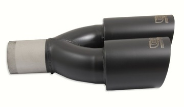 Наконечник глушителя круглый 80 мм | двойной левый