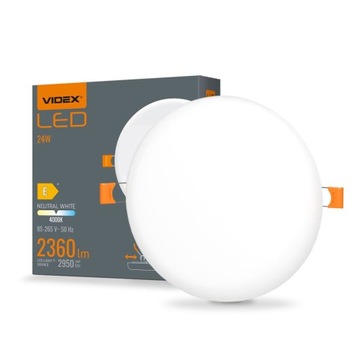 Oprawa Sufitowa Bezramowa Downlight Panel LED 17,2 cm VLE-DLFR-244 VIDEX