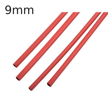 Rurka termokurczliwa 9/4,5mm 10m czerwona