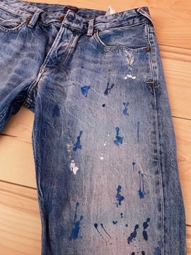 Spodnie jeansowe Pepe Jeans painted W33 L32