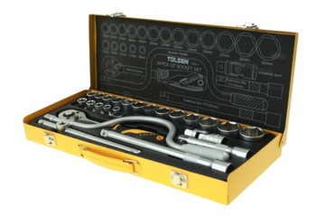 Набор инструментов для торцевых ключей, чемодан для инструментов / 32 детали + DEWALT