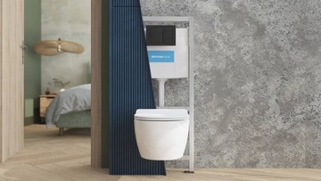 Кнопка полоскания для туалета в черный коврик Domneo M05