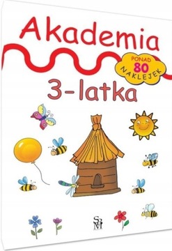 SBM AKADEMIA 3-LATKA ĆWICZENIA PONAD 80 NAKLEJEK