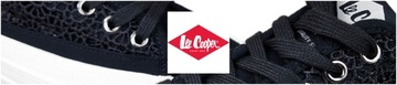 Trampki Koronkowe ażurowe Lee Cooper damskie czarne tenisówki 2106L 38