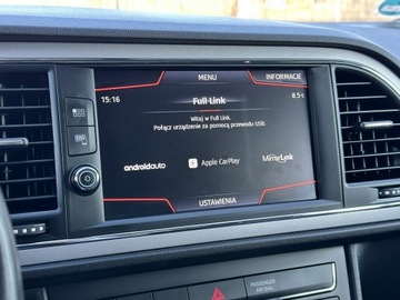 Seat Leon III Hatchback Facelifting 1.5 EcoTSI 130KM 2018 Seat Leon 1-Ręka! Navi, Grzane fotele, Czujniki, zdjęcie 23