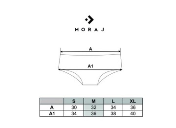 Majtki Figi Damskie Szorty w Kropki z Koronką Bawełniane 3-pak M MORAJ