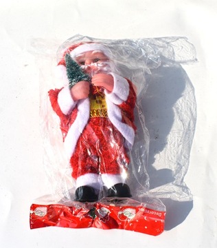 Танцующий Санта играет музыку 17 см.