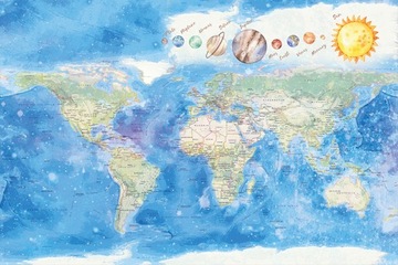 Fototapety fototapeta na ścianę mapa świata 220