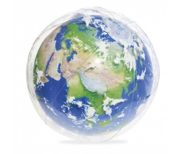 PIŁKA PLAŻOWA Z DIODĄ LED GLOWBALL EARTH 61 CM
