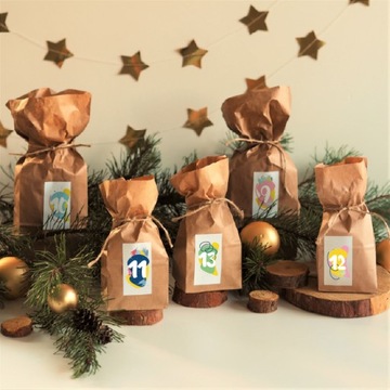 АДВЕНТ-КАЛЕНДАРЬ Набор бумажных пакетов своими руками