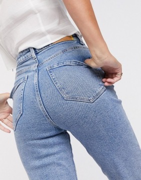 Stradivarius Jasnoniebieskie spodnie mom jeans EU32