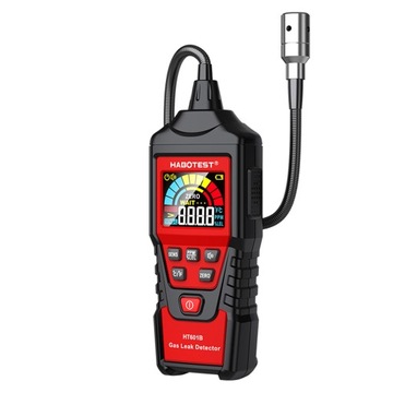 DETEKTOR WYCIEKÓW GAZÓW MIERNIK STĘŻENIA 9999 PPM 20,00% LEL POMIAR TEMP.
