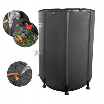 РЕЗЕРВУАР ДЛЯ ДОЖДЕВОЙ ВОДЫ NEO Tools 500л, ПВХ, СКЛАДНОЙ, 98x80см 15-952