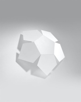 KINKIET REFLEKTOR LAMPA ŚCIENNA LED PENTA biały