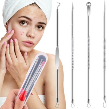 ŁYŻECZKI UNY DO USUWANIA WĄGRÓW ZASKÓRNIKÓW DWUSTRONNE SONDA PODOLOGICZNA