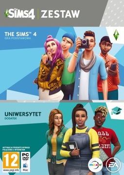 SIMS 4 PODSTAWA + UNIWERSYTET - nowa, folia!