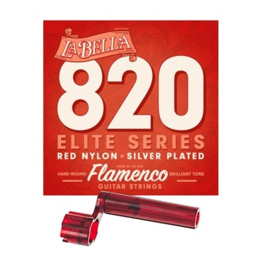 Struny LA BELLA 820 Elite Flamenco Red Nylon