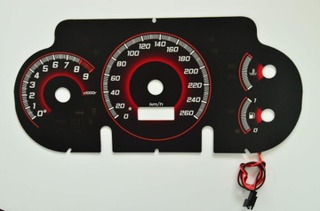HONDA CIVIC 2001-2005 Tarcze licznika INDIGLO wz 4