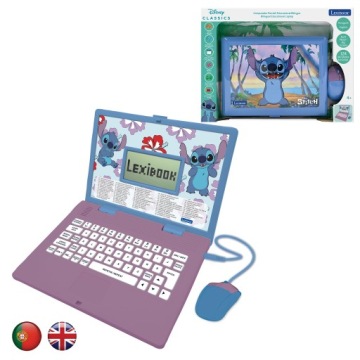 Lexibook JC598Di4 Disney Stitch двомовний ноутбук розвивальний 124 um.