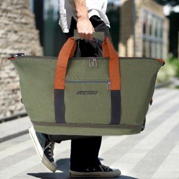 ДОРОЖНАЯ СУМКА ОБЪЕМОМ 30 Л ОТДЕЛЕНИЕ ДЛЯ ОБУВИ С РЕГУЛИРУЕМЫМ РЕМНЕМ ЗЕЛЕНЫЙ ОКСФОРД