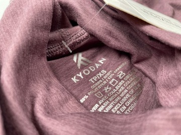 KYODAN женская спортивная блузка с высоким воротником и длинными рукавами, размер XS