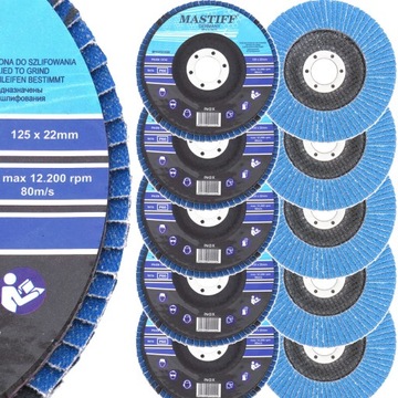 TARCZA DO SZLIFOWANIA STALI CYRKON INOX 125 P80x10