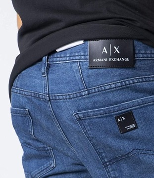 ARMANI EXCHANGE ORYGINALNE SPODNIE MĘSKIE 36