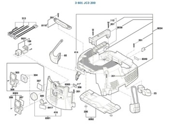 Wąż Odkurzacz BOSCH GAS35LAFC 200