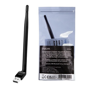 Адаптер Bluetooth 5.3 USB-A, 3 Мбит/с, радиус действия 150 м - LogiLink