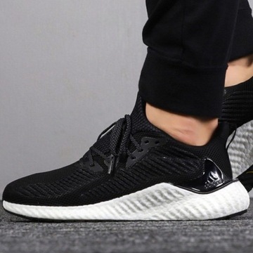 ADIDAS ALPHABOOST 44 МУЖСКИЕ СПОРТИВНЫЕ КРОССОВКИ, ЧЕРНЫЕ GYM