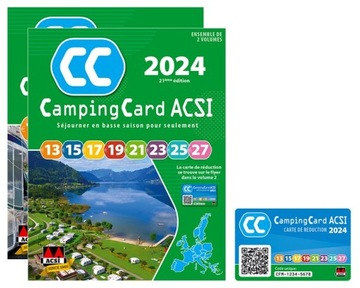 EUROPA Przewodnik CampingCard ACSI i karta rabatowa 2024 wersja FRANCUSKA