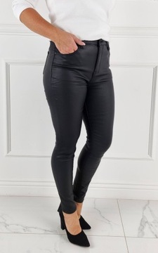 # КЛАССИЧЕСКИЕ ЖЕНСКИЕ БРЮКИ С УТЕПЛЕННЫМ ВОЩЕМ - КОЖА #