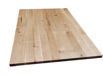 Blat do biurka 140x80 lity drewniany dębowy rustic