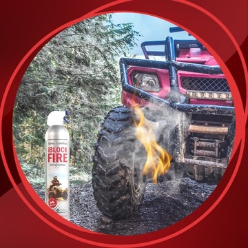 SPRAY GAŚNICZY iBlockFIRE MAŁA BIO GAŚNICA DO QUADÓW 0,6L A, B, C, F, E