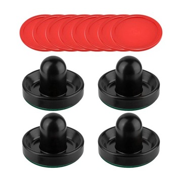 4 шт. толкателей для аэрохоккея и 8 шт. шайб большого размера 2,5 дюйма,