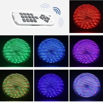 Kolorowa żarówka LED do basenu Wbudowana lampa