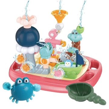 ИГРУШКА ДЛЯ ВАННЫ ВОДЯНЫЕ ТРУБКИ ФОНТАН-ПЕРЕЛИВ ДЛЯ ДЕТЕЙ АКВАПАРК