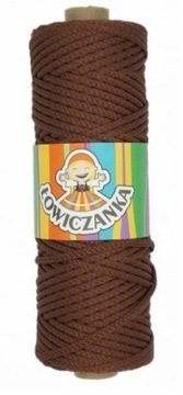 Sznurek poliestrowy Łowiczanka 3mm 100 Czekoladowy